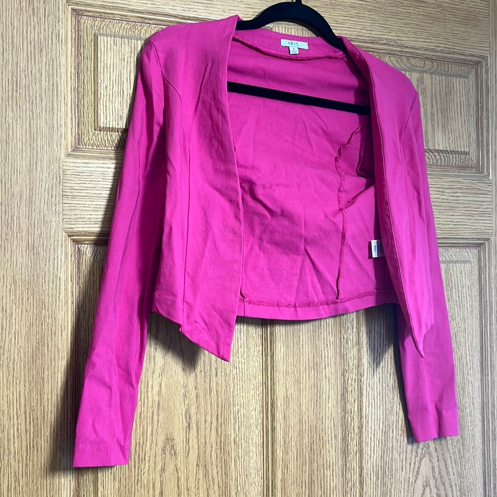 Pink Cropped Jacket